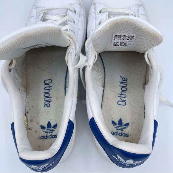 Adidas Stan Smith Sneakers 6 White/Blue - Picture 14 of 16